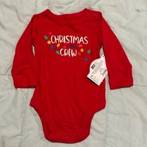 Holiday Time Baby and Toddler Long Sleeve Raglan Christmas Bodysuit